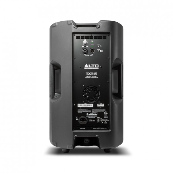 Alto TX315 700 Watt Active Speakers With Stands, Pair - Speaker Rear