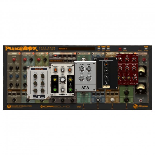 D16 Group PunchBox Kick Drum Software Synthesizer - Modules