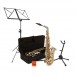 Pack complet avec Saxophone Alto, Nickel & Or