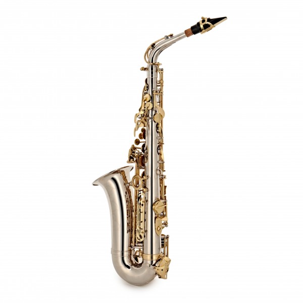 Alto Saxophone Complete Package, Nickel & Gold