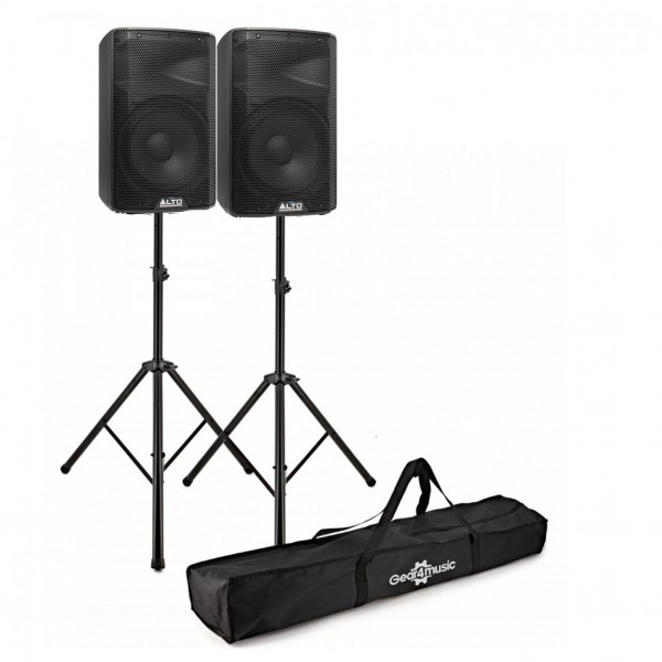 Alto TX310 350 Watt Active Speakers With Stands, Pair