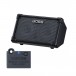 Boss Cube Street 2 Portable Stereo Amp with Bluetooth Adaptor, Black - Amp and Adaptor View