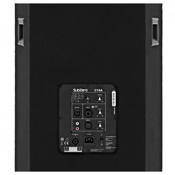 SubZero 15" Active PA Speaker, Pair