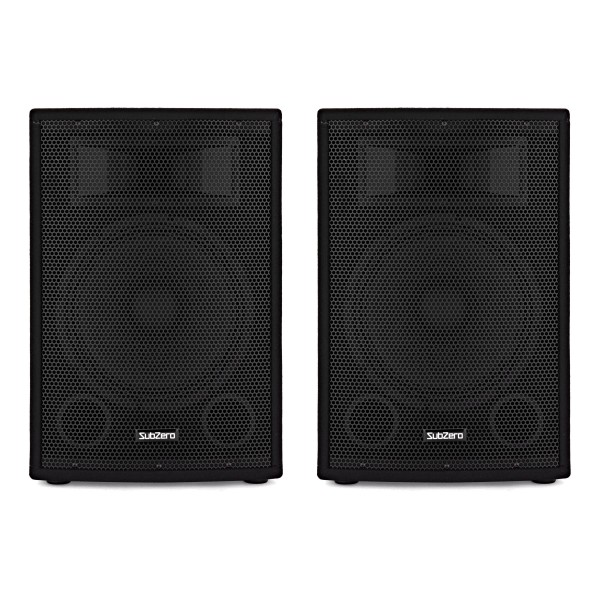 SubZero 12" Active PA Speaker, Pair