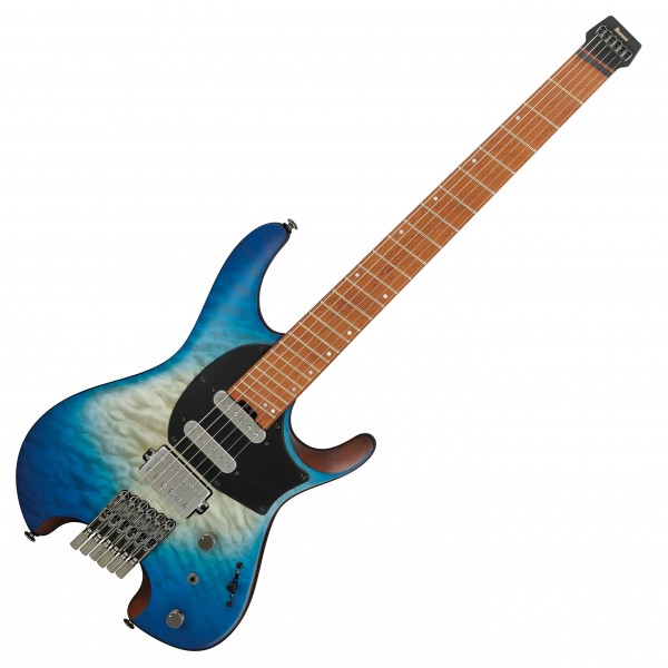Ibanez QX54QM Q Series Headless Guitar, Blue Sphere Burst Matte