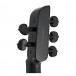 Wood Violins StingRay SVX5 Electric Violin Bundle, Galaxy Black - Violin Headstock Rear