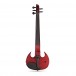 Wood Violins StingRay SVX5 Electric Violin Bundle, Candy Apple Red - Violin Front