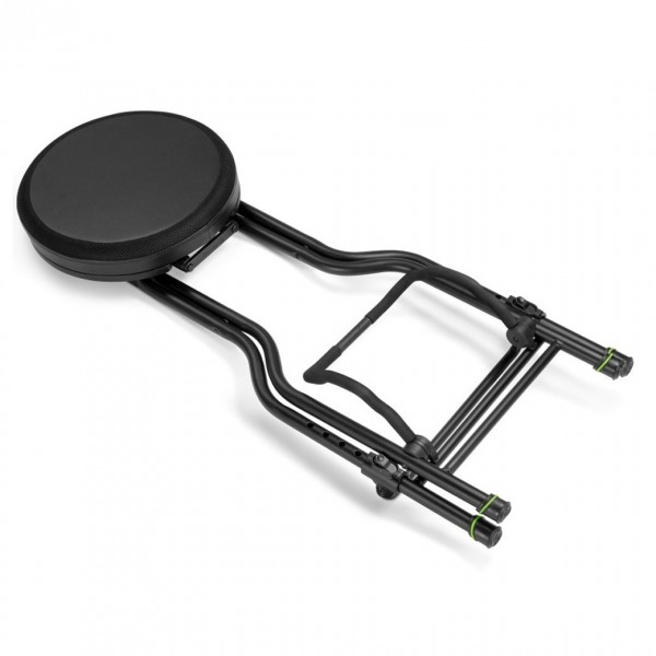 Gravity FGSEAT1 Musicians Seat with Guitar Stand folded