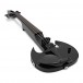 Wood Violins StingRay SVX4 Electric Violin Bundle, Galaxy Black - Violin Angled