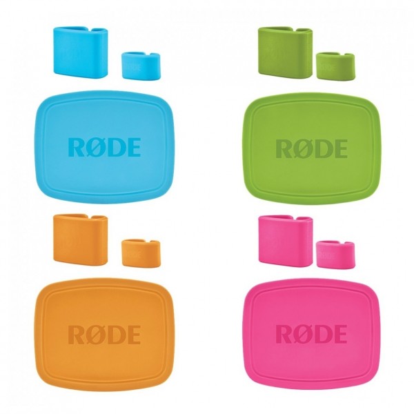 Rode Colors, Coloured Identification Caps and Clips for NTUSB, 4 Pack - Caps and Clips