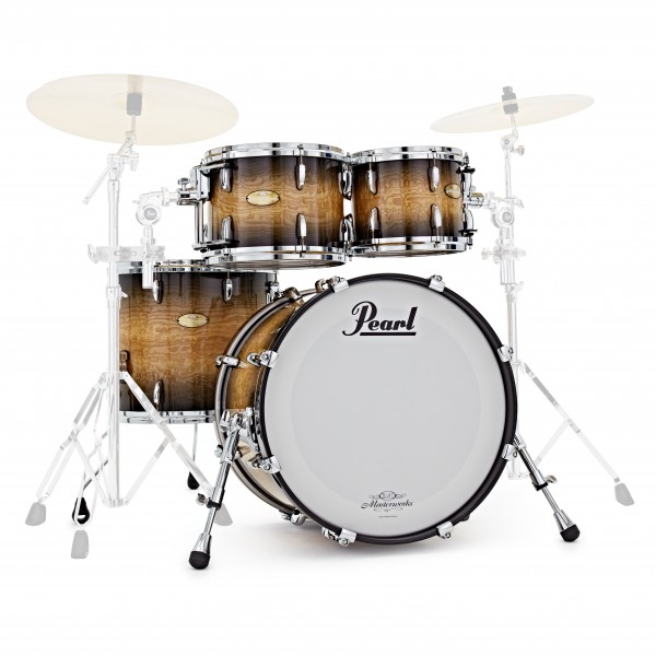 Pearl Masterworks 20'' 4pc Shell Pack, Natural to Back Burst Tamo