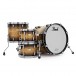 Pearl Masterworks 20'' 4pc Shell Pack, Natural to Back Burst Tamo