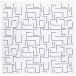 Sonitus Decosorber Natur Maze 8 White (60x60x8cm), 6 Pack close up