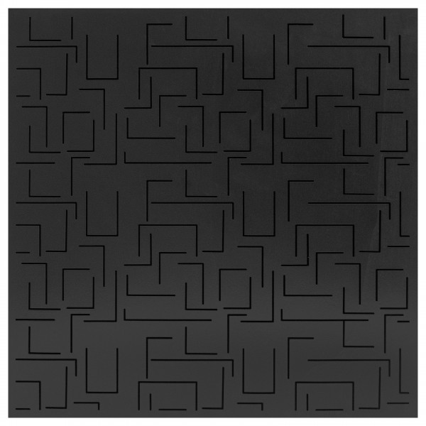 Sonitus Decosorber Natur Maze 8 Ebony (60x60x8cm), 6 Pack close up