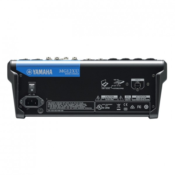 Yamaha MG12XU Analog USB Mixer - Back
