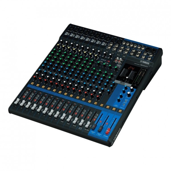Yamaha MG16XU Analog USB Mixer with Gear4music Bag - Angle