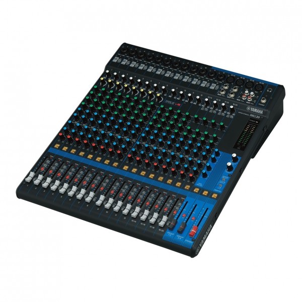 Yamaha MG20 20 Channel Analog Mixer - Angle