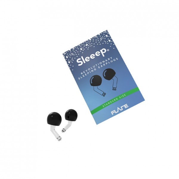 Flare Audio Sleeep Earplugs, Clear - Front with Packaging