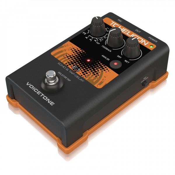 配信機器・PA機器・レコーディング機器 TC-HELICON E1 Echo & Tap Delay TC Helicon VoiceTone E1 Echo and Tap Delay Vocal Processor