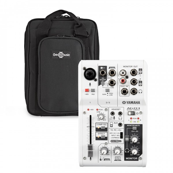 Yamaha AG03 3-Channel Hybrid Mixer with Gear4music Bag - Main