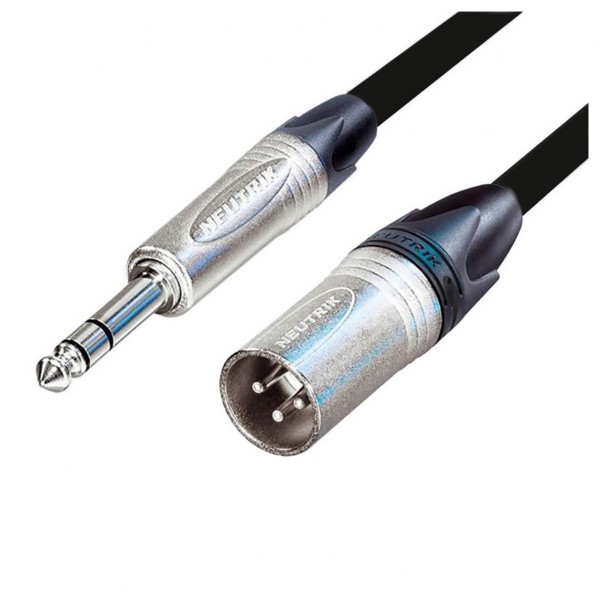 Custom Lynx Professional Neutrik Male XLR to Stereo Jack Cable, 10m - Cable