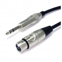 Custom Lynx High Quality Female XLR to Stereo Jack Mixing Cable, 3m