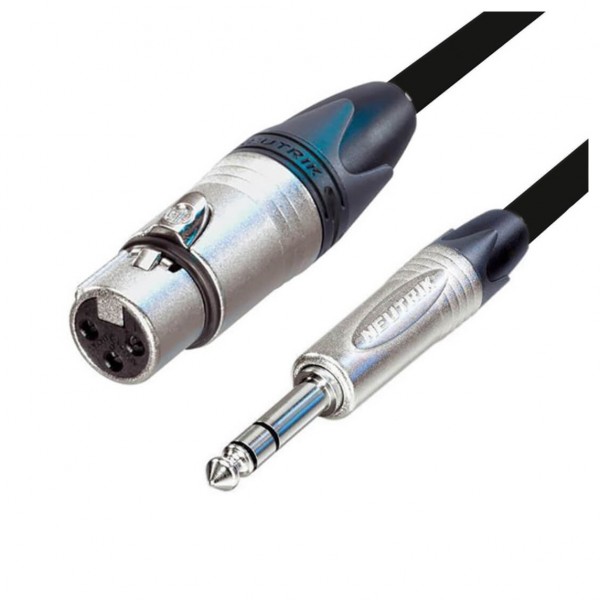 Custom Lynx Professional Neutrik Female XLR to Stereo Jack Cable, 1m - Cable