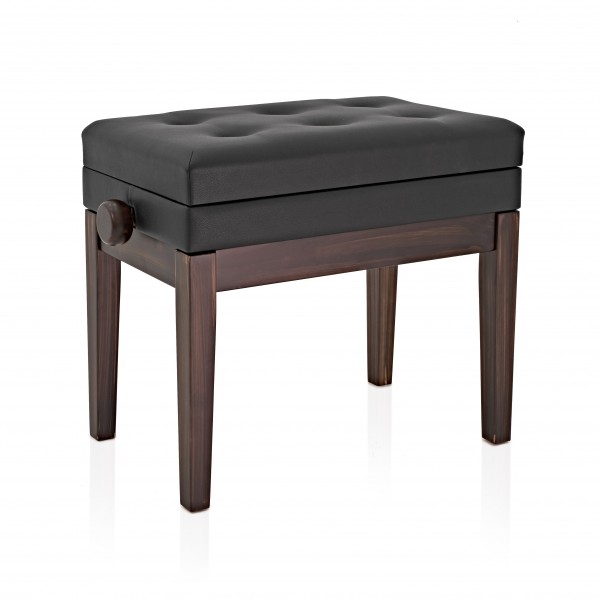 Deluxe Piano Stool with Storage by Gear4music, RW