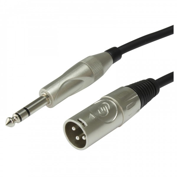 Custom Lynx High Quality Male XLR to Stereo Jack Mixing Cable, 10m - Connectors