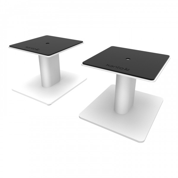 Kanto SP6 Heavy Duty Desktop Speaker Stands 6", White - Main Angled
