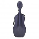 Young Polycarbonate Cello Case, Brushed Blue