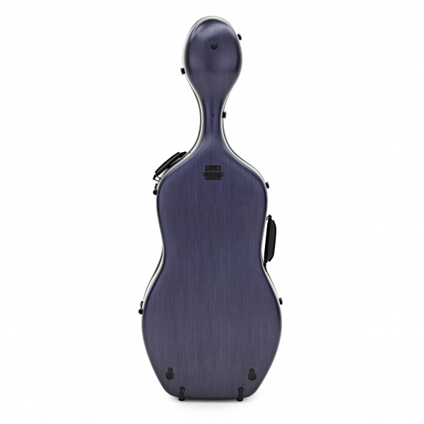 Young Polycarbonate Cello Case, Brushed Blue
