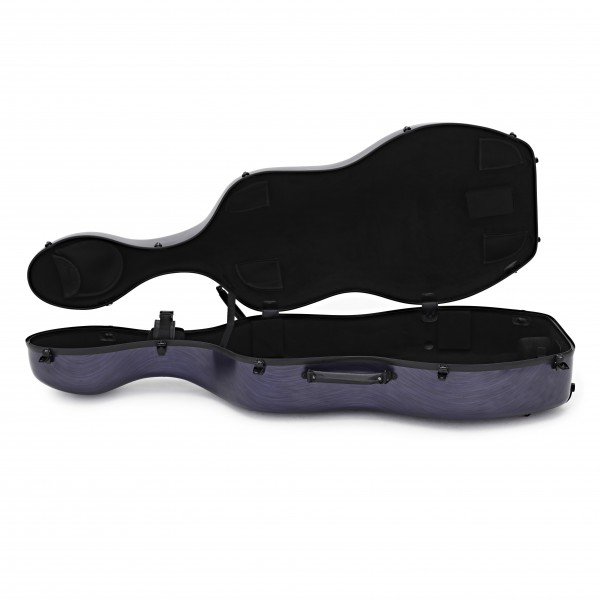 Young Polycarbonate Cello Case, Brushed Blue