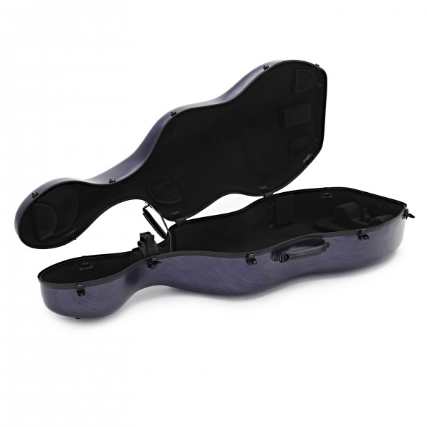 Young Polycarbonate Cello Case, Brushed Blue