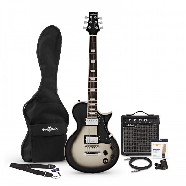 New Jersey Select Electric Guitar + Amp Pack, Silverburst