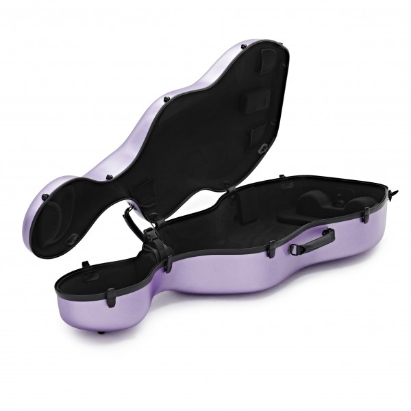 Young Polycarbonate Cello Case, Brushed Lilac