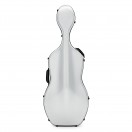 Young Polycarbonate Cello Case, Brushed Silver