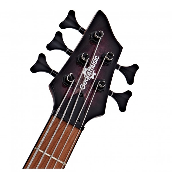 Chicago Select 5-String Bass Guitar + Amp Pack, Purple Burst
