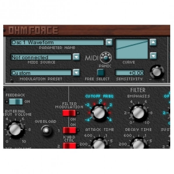 Minimonsta MIDI section