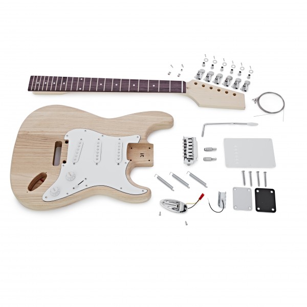 Guitarworks Duo-Cutaway DIY Electric Guitar Kit, Ash Body