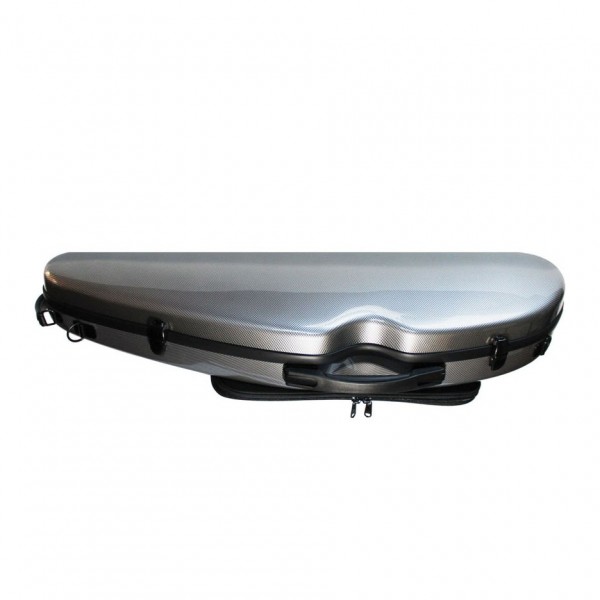 Young Polycarbonate Rocket Violin Case, Silver Weave