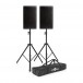 RCF ART 910-A Active PA Speaker, Pair with Stands