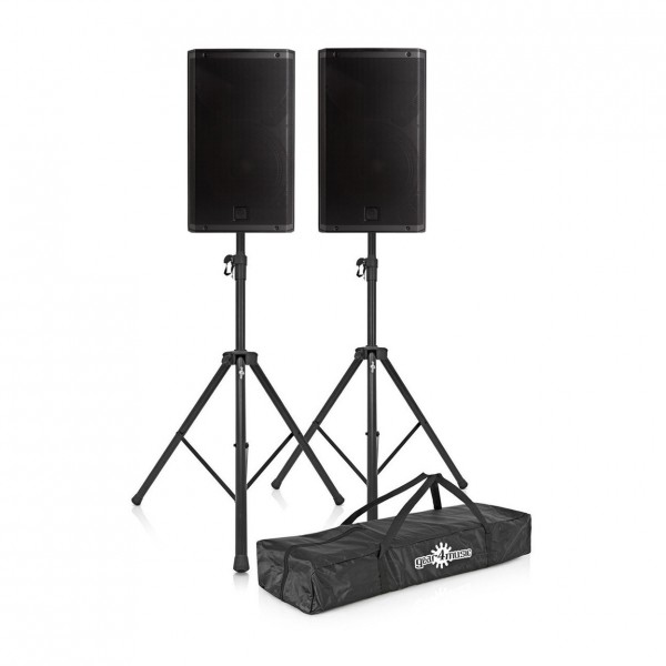 RCF ART 912-A Active PA Speaker, Pair with Stands