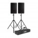 RCF ART 935-A Active PA Speaker, Pair with Stands