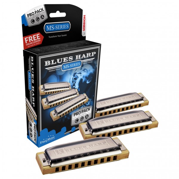 Hohner Blues Harp Harmonica Pro Pack