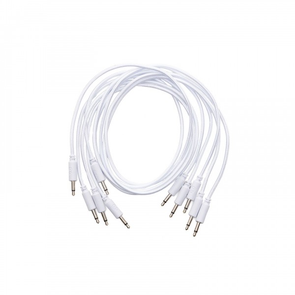 Erica Synths Eurorack Braided Patch Cables 60cm 5 pieces White