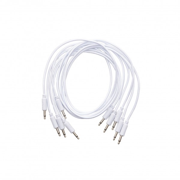 Erica Synths Eurorack Braided Patch Cables 90cm 5 pieces White