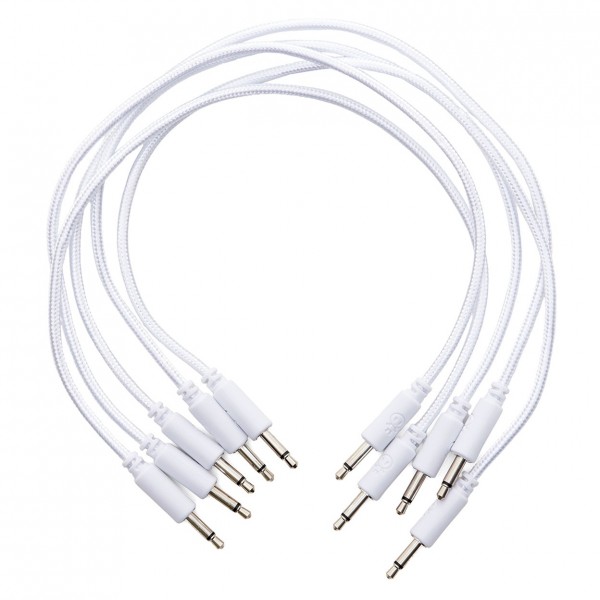 Erica Synths Eurorack Braided Patch Cables 20cm 5 pieces White - Cables