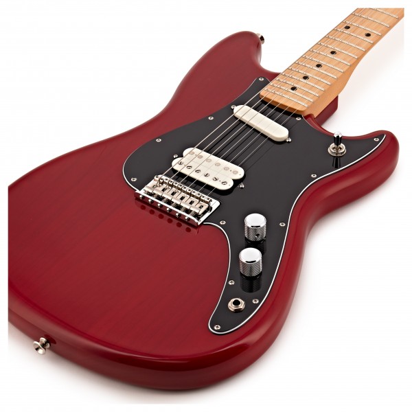 Fender Player Duo Sonic HS MN, Crimson Red Transparent