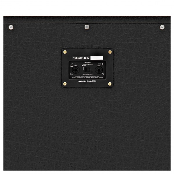 Marshall 1960AV 300W 4x12" Switchable Mono/Stereo Angled Cab, Vintage